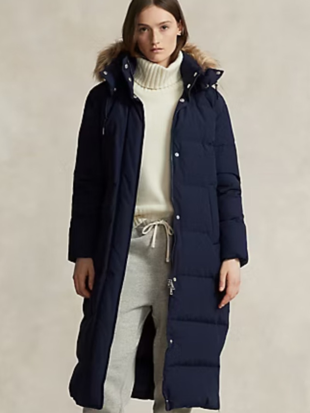 Polo Ralph Lauren Down Anorak Coat Water-Repellent Hooded Luxury 700 Fill S NWT
